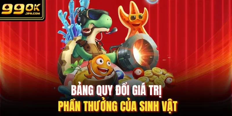 Bảng quy đổi giá trị phần thưởng của sinh vật