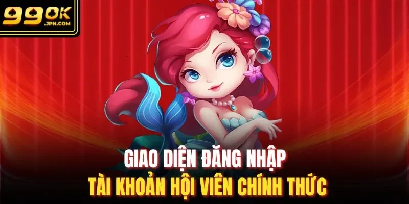 Giao diện đăng nhập tài khoản hội viên chính thức
